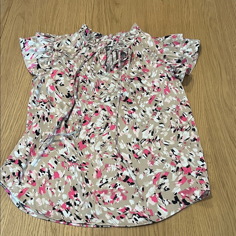 Anne Klein Multicolor Floral Blouse
